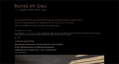 Desktop Screenshot of kunst-im-bau.org