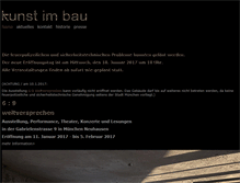 Tablet Screenshot of kunst-im-bau.org